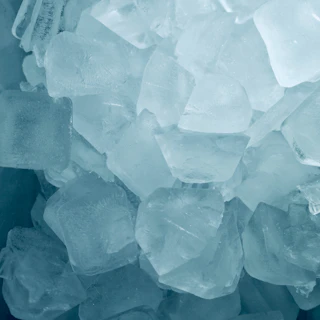 Blue ice illustration representing the Cool Blue fragrance